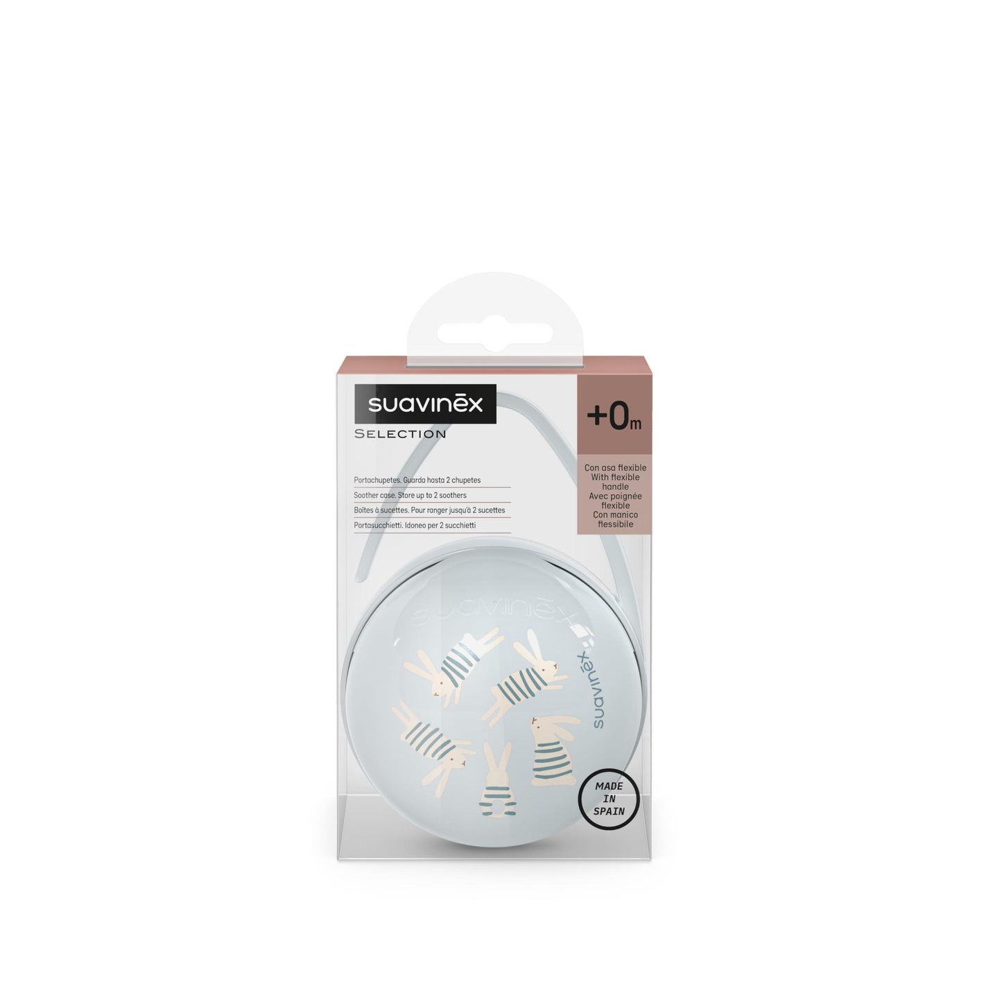 Suavinex scatola portaciuccio duo Wonder azzurro