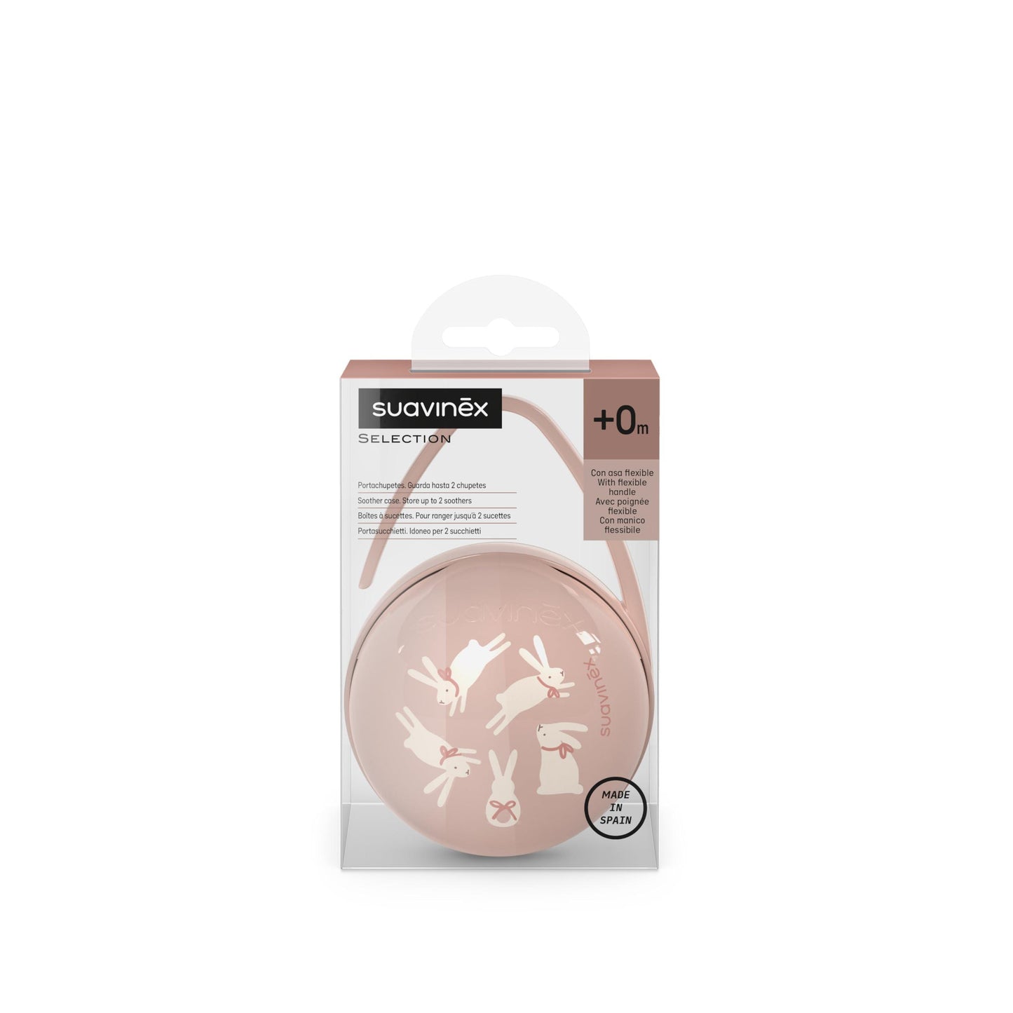 Suavinex scatola portaciuccio duo Wonder rosa coniglio