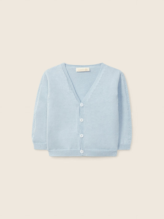 Palu - Cardigan con scollo a V lavorato a maglia in cotone biologico