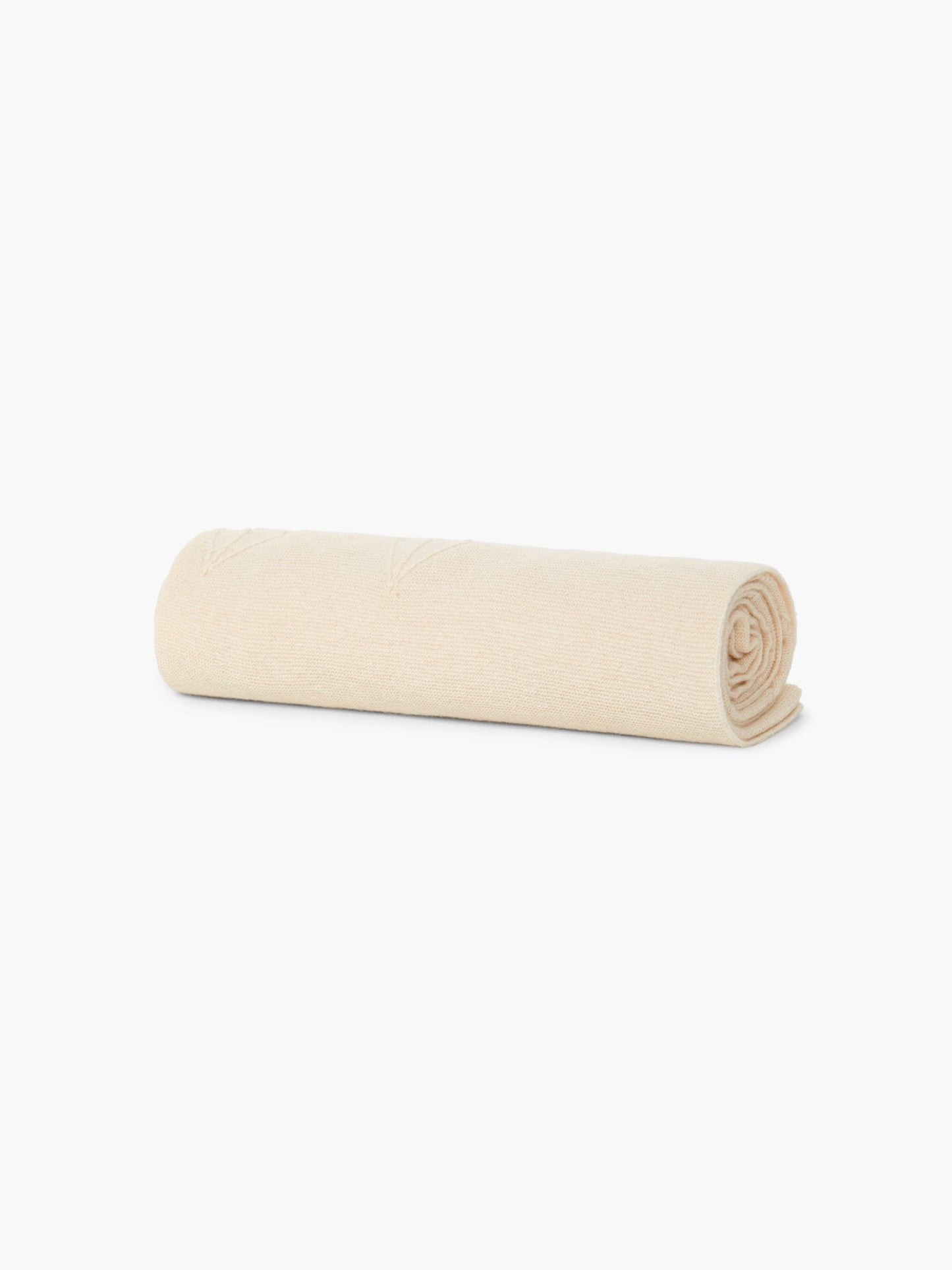 Coperta lavorata a maglia in misto lana e cashmere | SERENITY