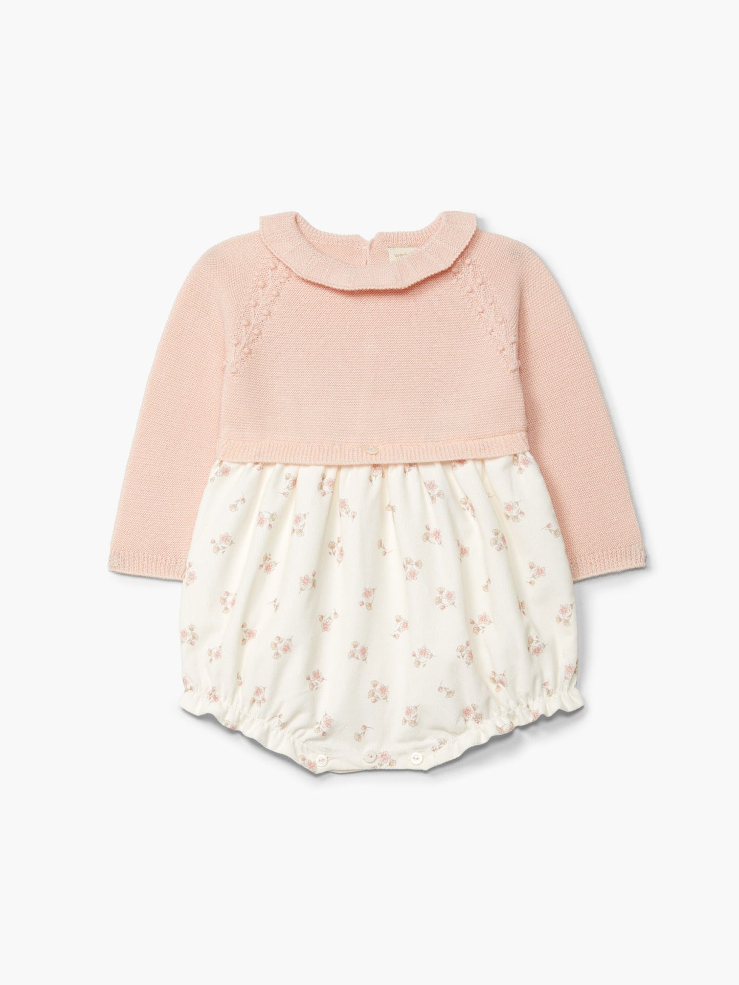 Maglietta corta a maniche lunghe con stampa floreale | TRUE LOVE