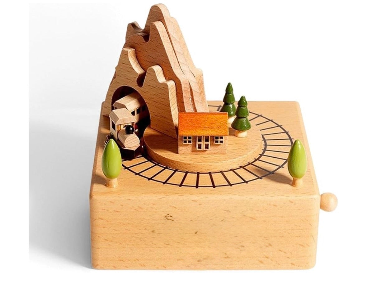 Carillon legno trenino pista