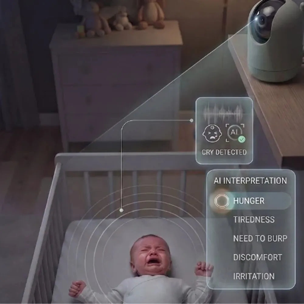 Video baby monitor wireless & WiFi VideoVoice 5 AI - 3055