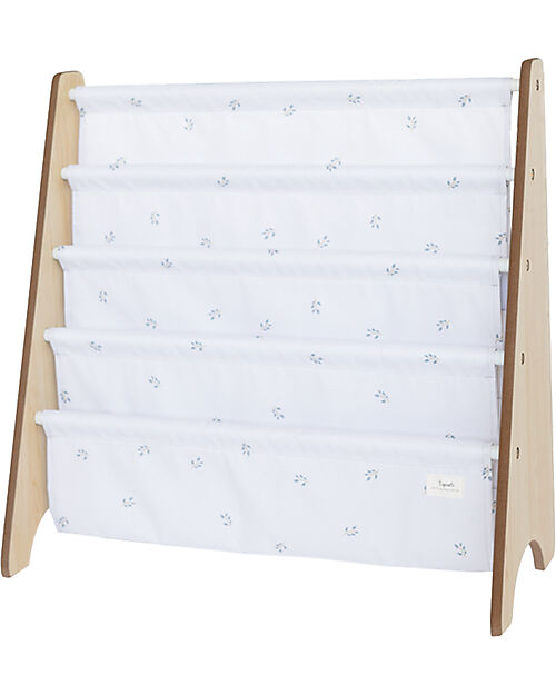 Libreria Frontale Montessoriana - Blueberry Avorio - Poliestere Riciclato - 61x 63 x 25,4 cm