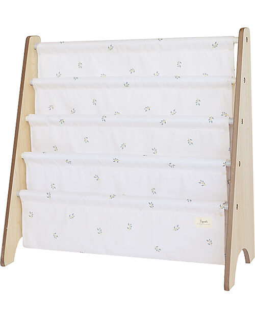Libreria Frontale Montessoriana - Blueberry Taupe - Poliestere Riciclato - 61x 63 x 25,4 cm