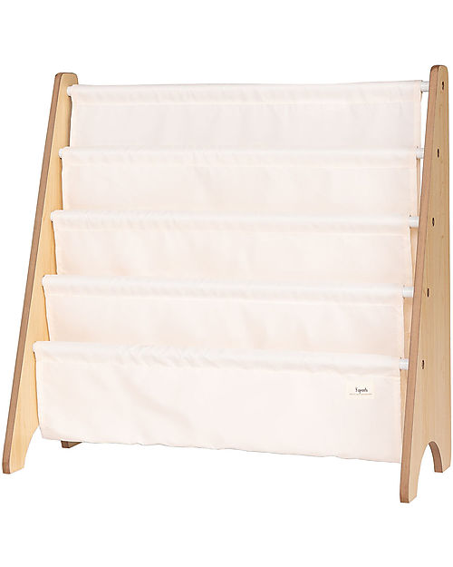 Libreria Frontale Montessoriana - Crema - Poliestere Riciclato - 61x63 x25,4 cm