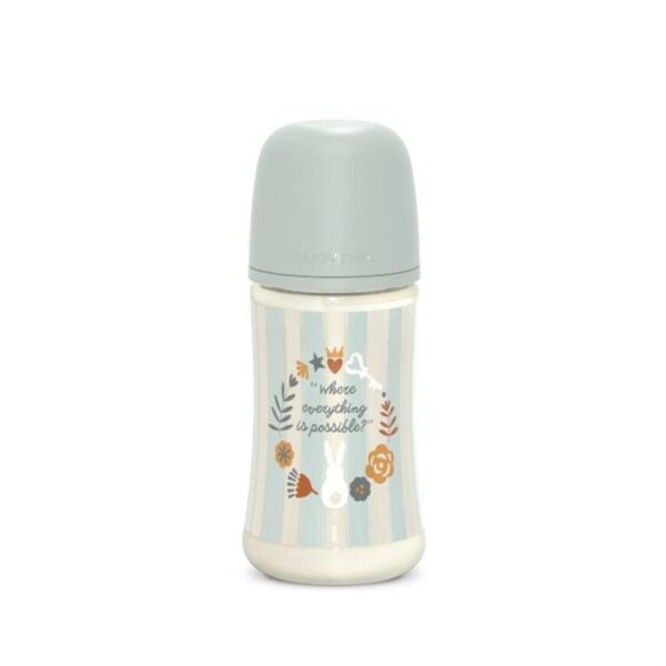 Biberon Suavinex Wonderland Pl. Sil. SX PRO 270 ml - Azzurro