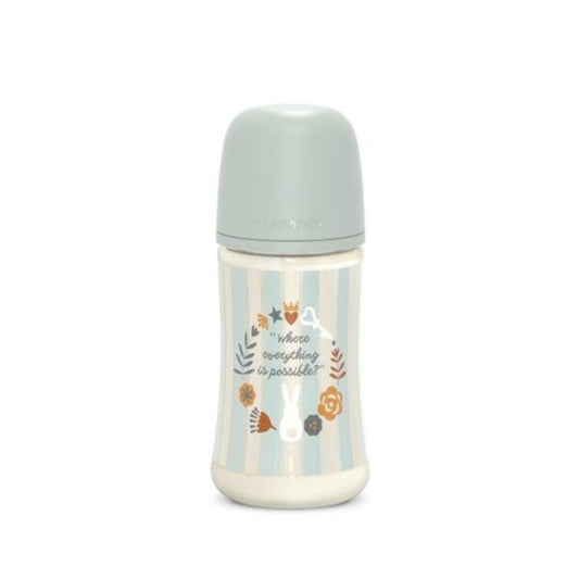 Biberon Suavinex Wonderland Pl. Sil. SX PRO 270 ml - Azzurro