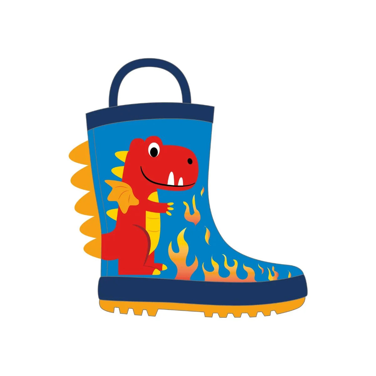 Rain Boot Fire Dragon - Mr tiggle