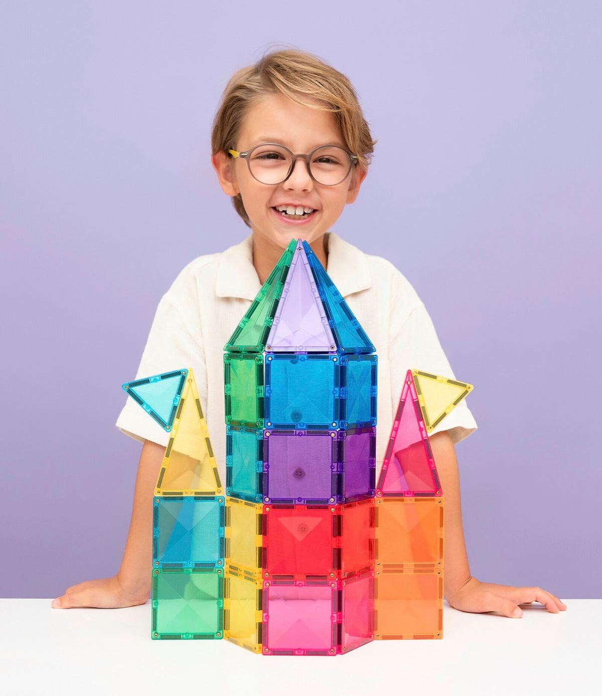 Connetix - 32 Pezzi - Pacco Scoperta - Bright - 100% Plastica ABS Atossica - Apprendimento STEM!