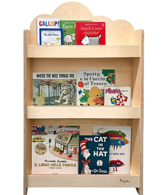 Libreria Frontale Montessoriana - legno di betulla - Natural