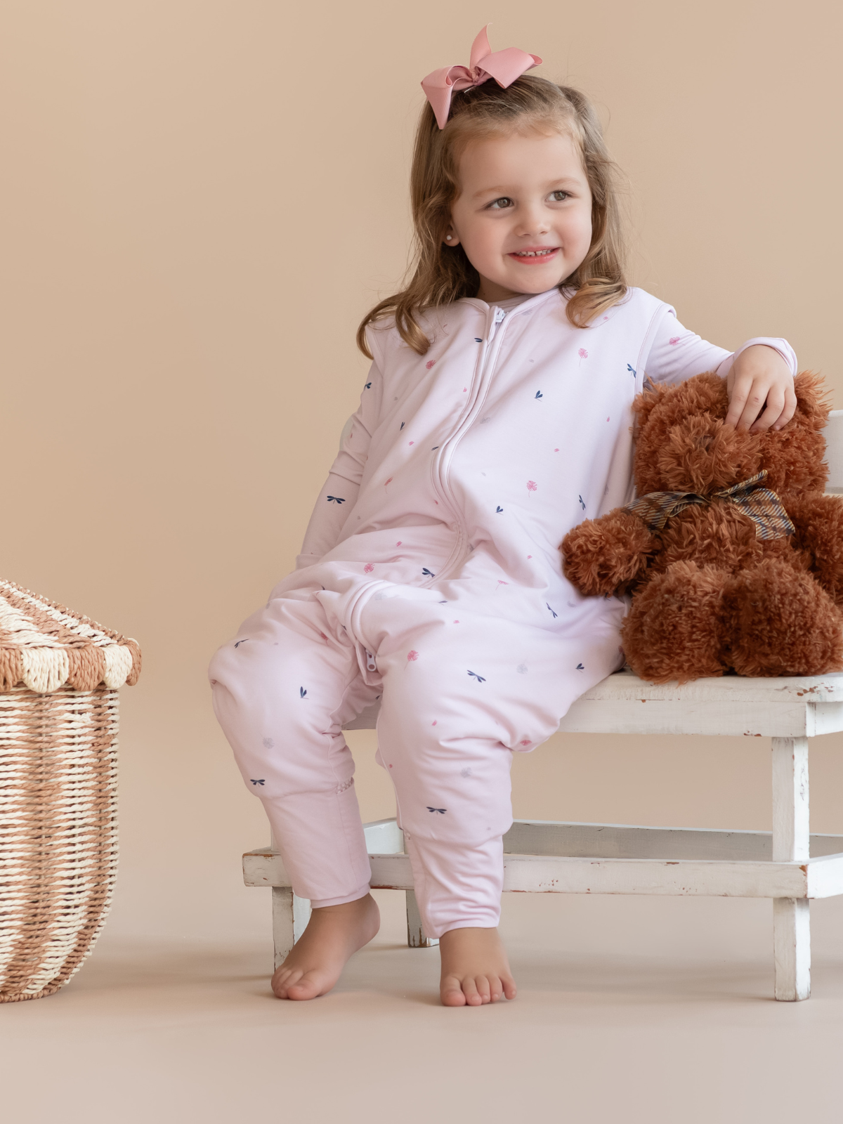 Sacco a pelo con piedi in bambù rosa selvatico - TOG 2.5: 3Y