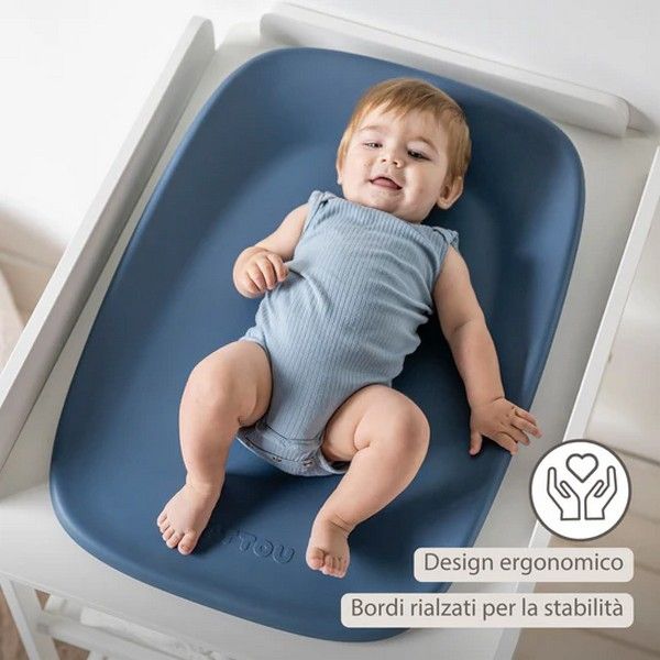 Fasciatoio Softy In Schiuma Nattou Blu notte 70x50 - Scandi Kids Concept Store