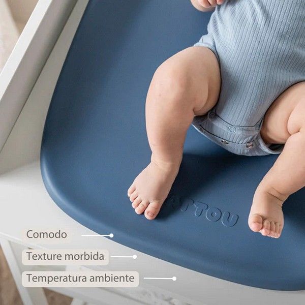 Fasciatoio Softy In Schiuma Nattou Blu notte 70x50 - Scandi Kids Concept Store