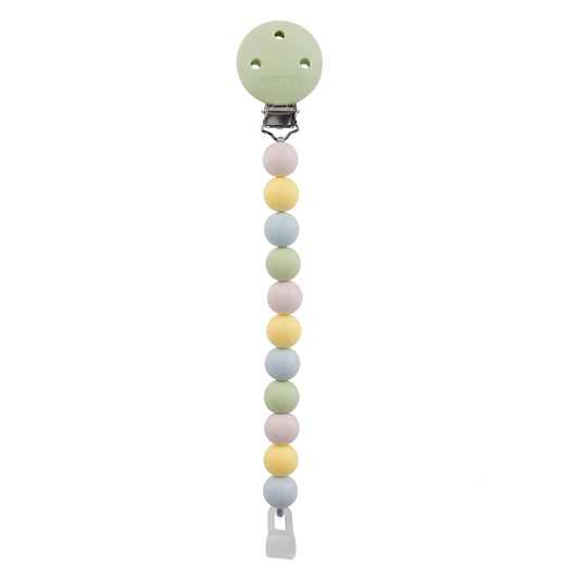 Nattou Catenella Ciuccio in Silicone Multicolore Multi verde