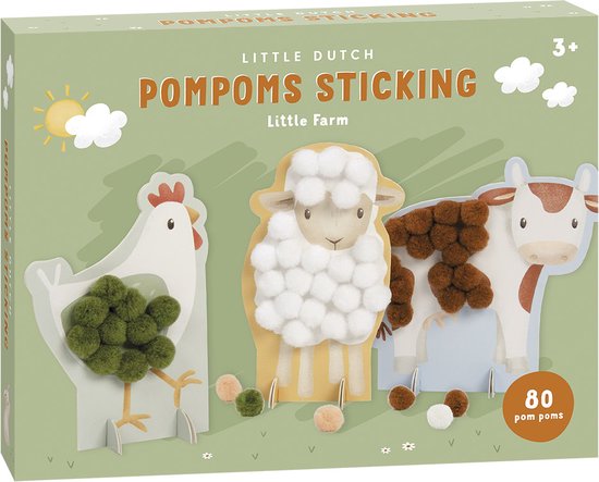 Little Dutch - Gioco Pompom Cards Little Farm Little Farm