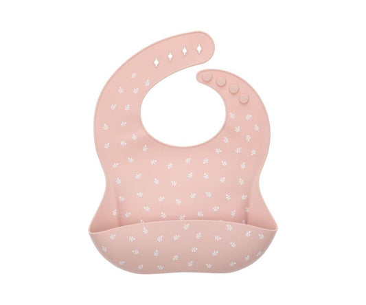 Bavaglio silicone Tutete Leaves Pink
