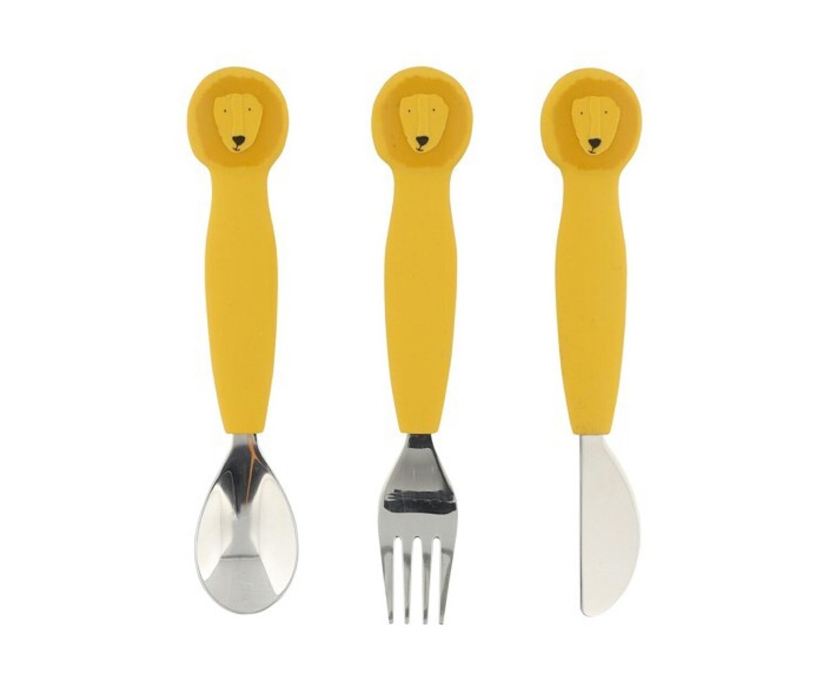 Buca- Set pappa Lion piatto, posatine, bavaglino e slippy cup