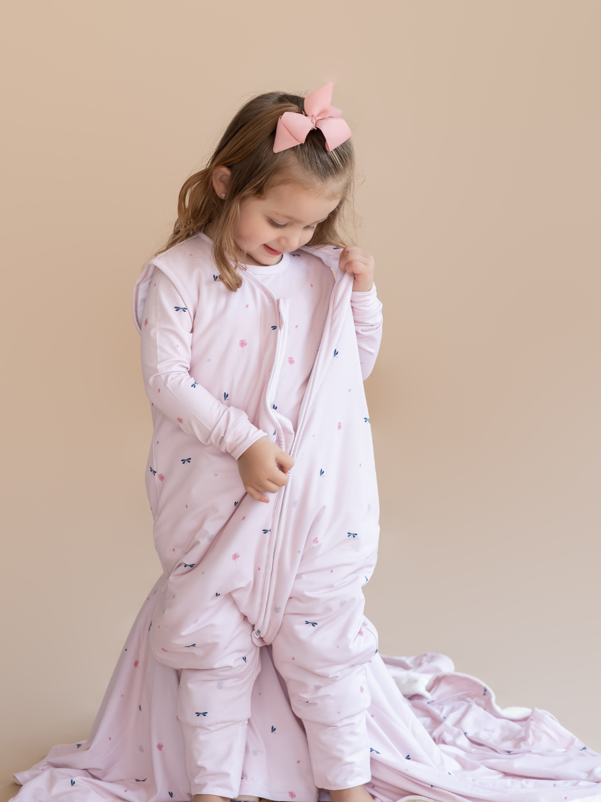 Sacco a pelo con piedi in bambù rosa selvatico - TOG 2.5: 3Y