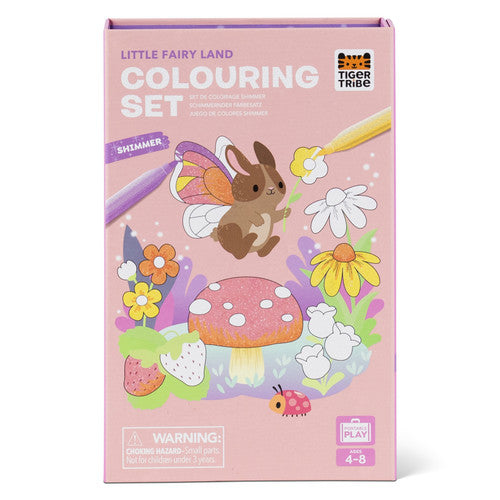 Tiger Tribe Shimmer Colouring Set - Piccola isola fatata