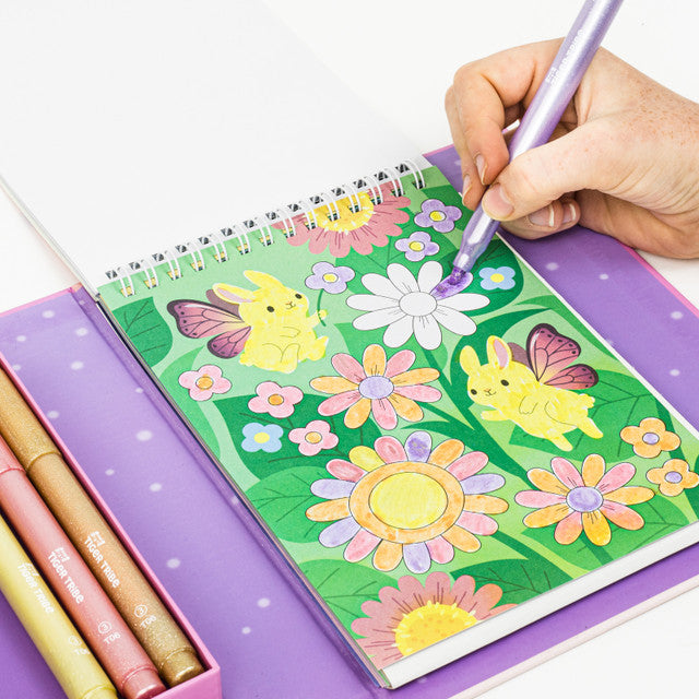 Tiger Tribe Shimmer Colouring Set - Piccola isola fatata