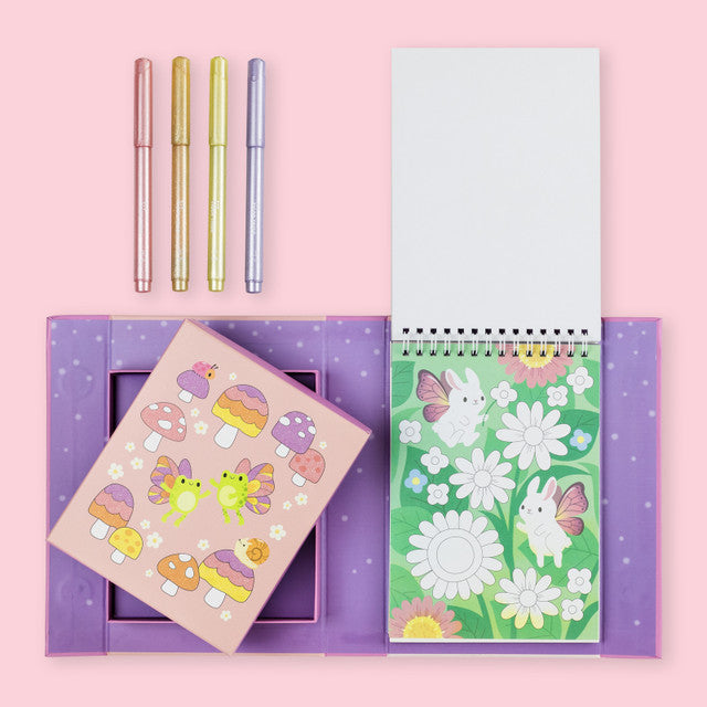 Tiger Tribe Shimmer Colouring Set - Piccola isola fatata