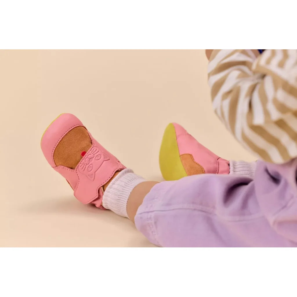 Affenzahn Leather Cat Pink