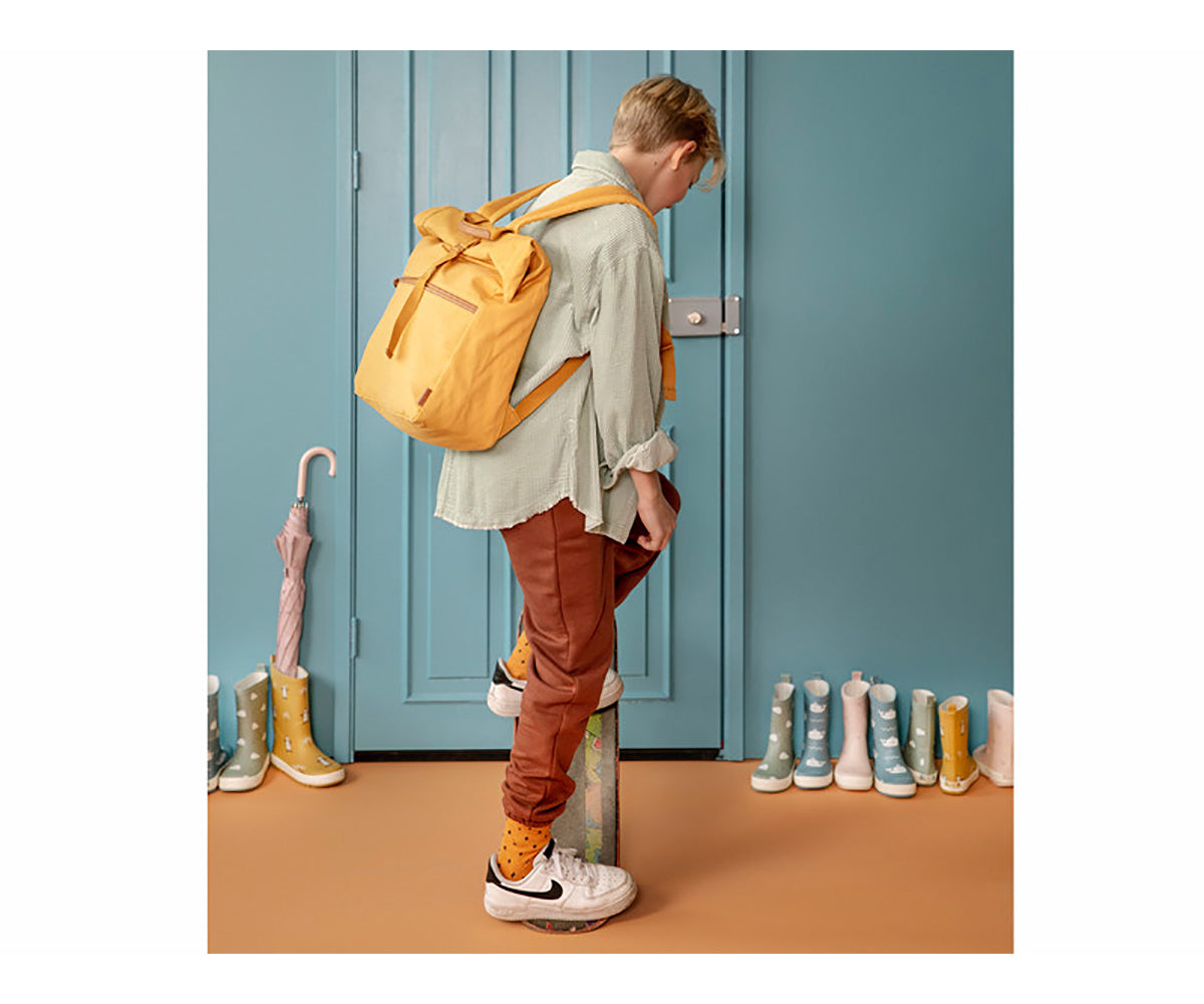 ZAINO MEDIO CANVAS GIALLO - FRESK