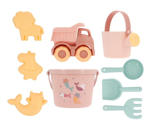 Lomi - Set Spiaggia Monneka Secchiello Old Rose + Camioncino Monnëka