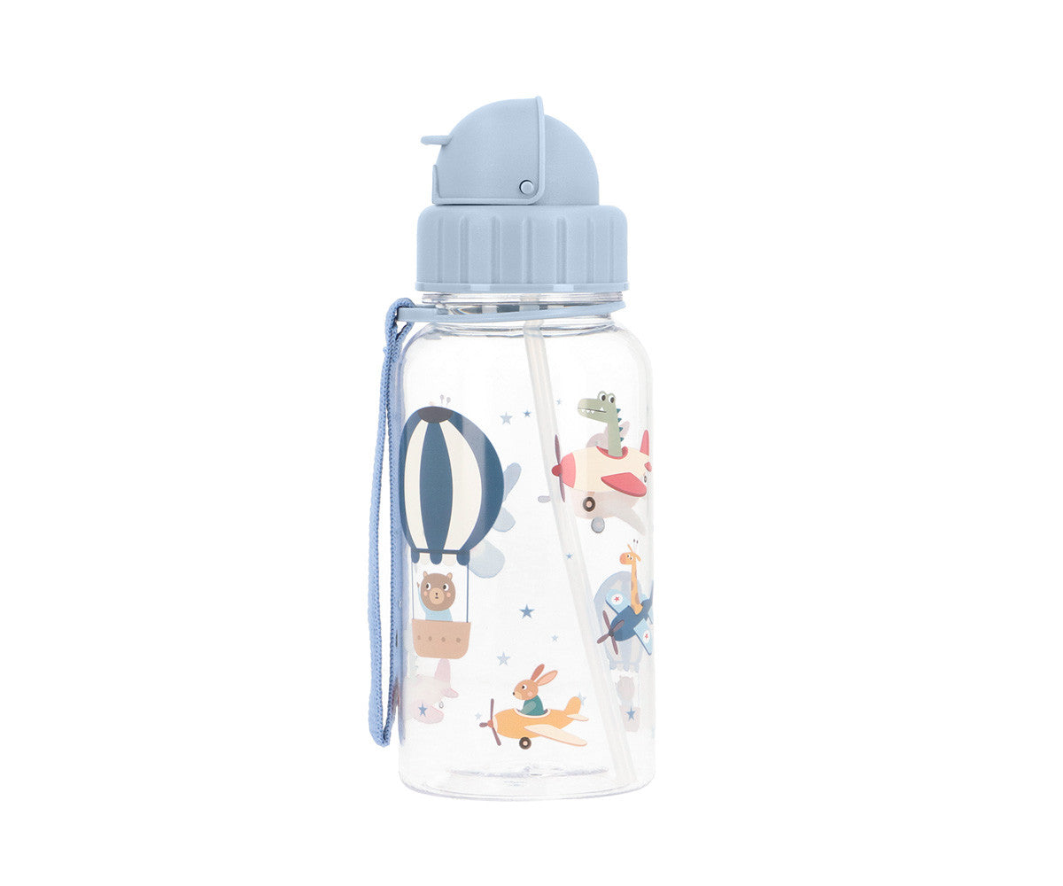 Plastic water bottle by Tutete featuring Planes design, 500ml capacity, customizable, suitable as a personal accessories item.