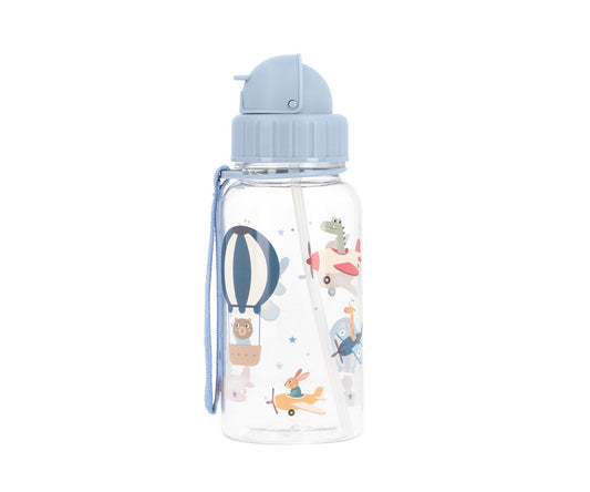 Plastic water bottle by Tutete featuring Planes design, 500ml capacity, customizable, suitable as a personal accessories item.