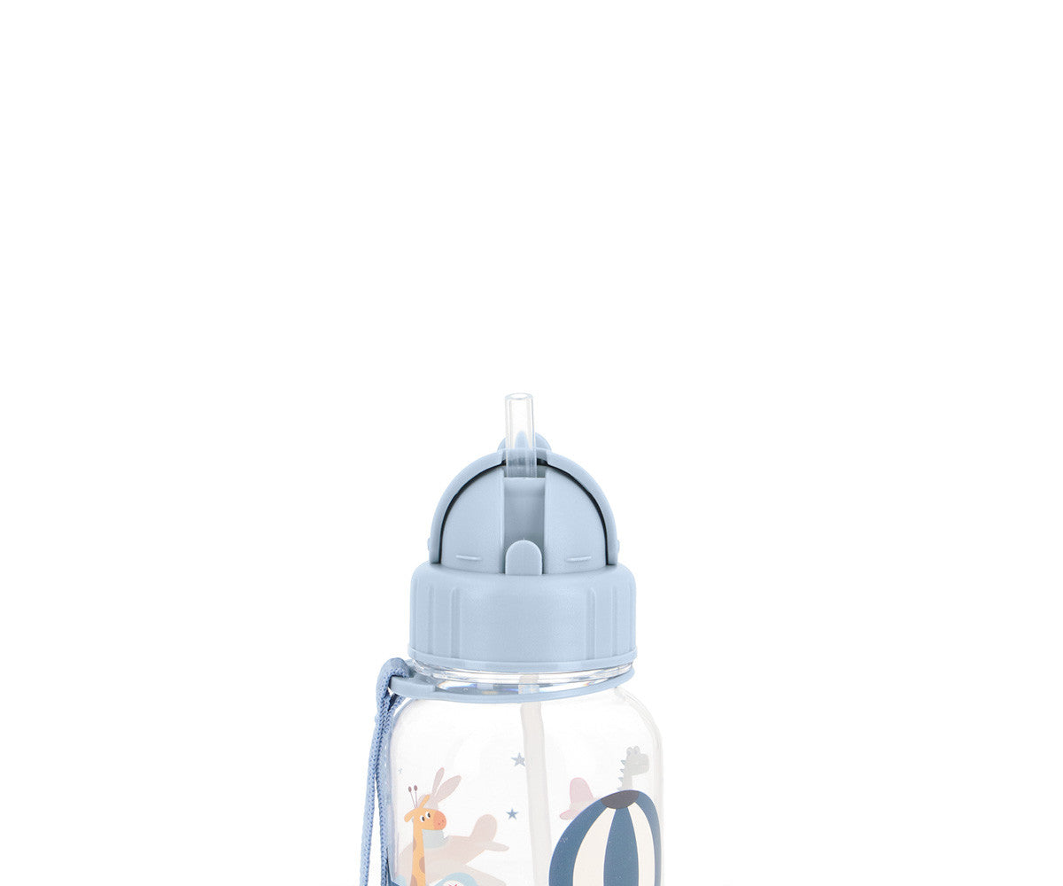 Plastic water bottle with planes design from TUTETE, 500ml customizable personalizable accessories for kids.
