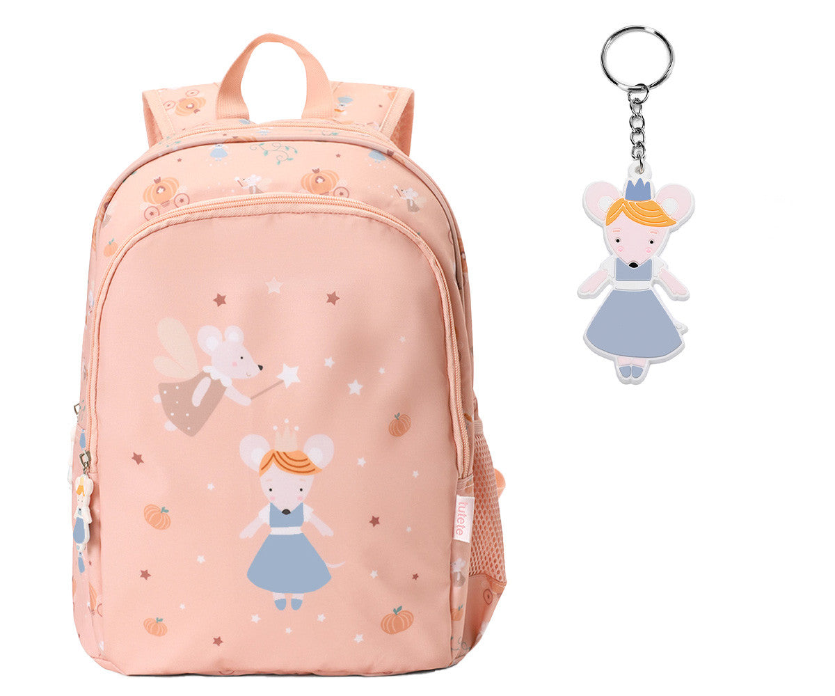 Zainetto Medio Tutete Mouse Fairies + Portachiavi Personalizzabile