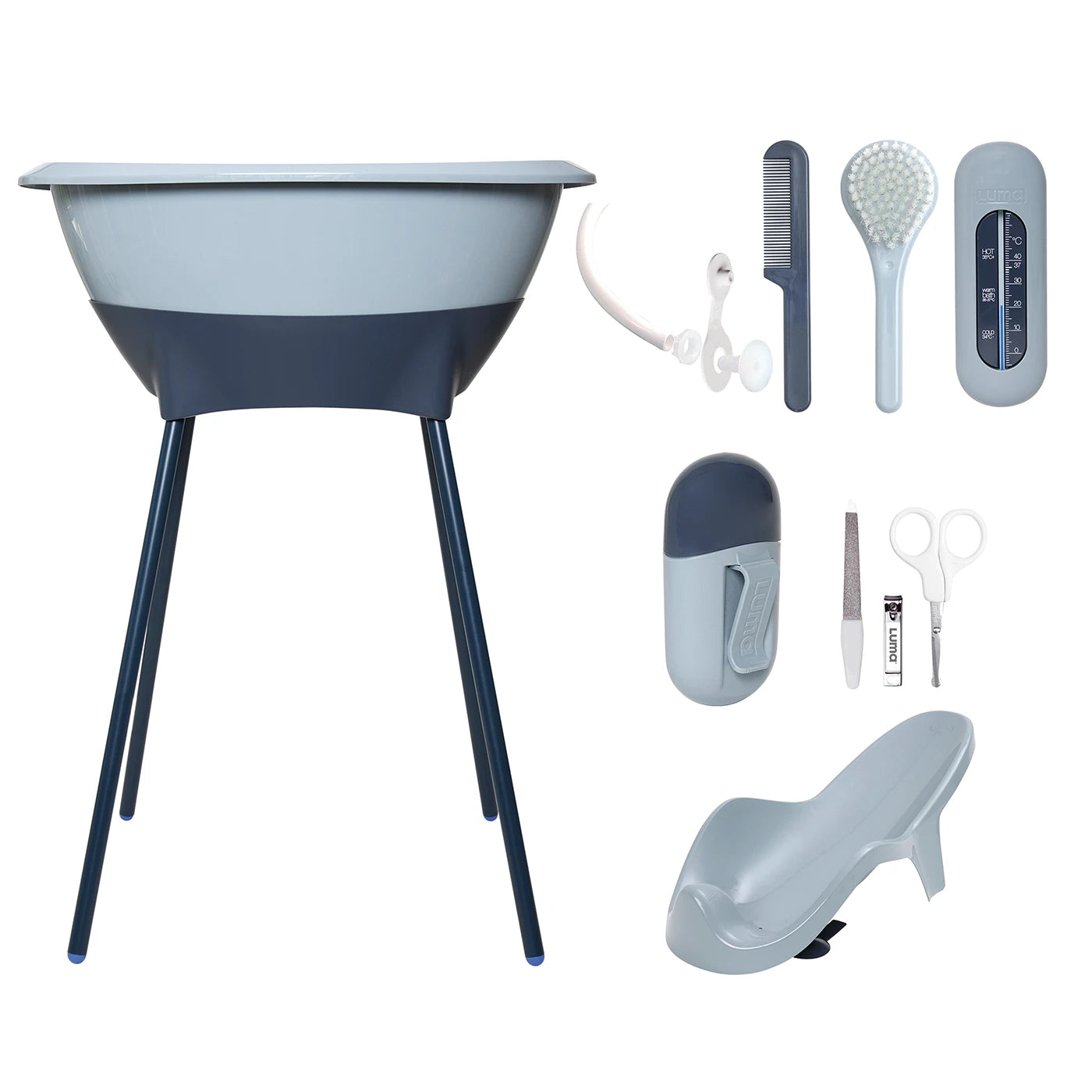 Cripe- Set bagno e cura LUMA colore Iron Blue