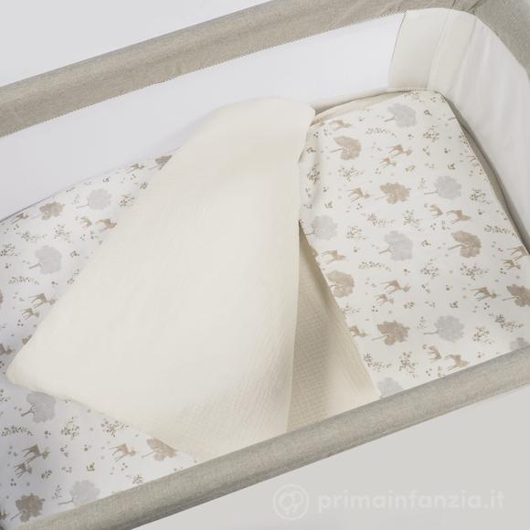 Vilu -  Piumino Per Culla + Lenzuolo Con Angoli + Cuscino 90x50 Cm Nara