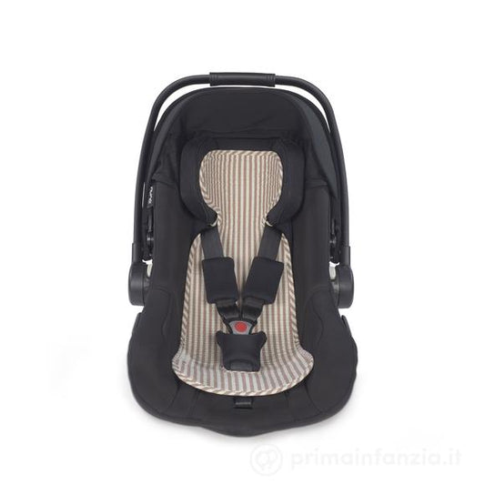 Materssino per seggiolino auto universale Praliné Righe Mocha