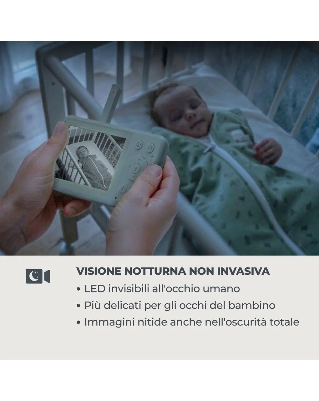 Video baby monitor videovoice 3.2" - nuvita
