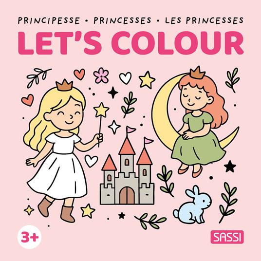Principesse-Princesses-Les princesses Libro da colorare 3+