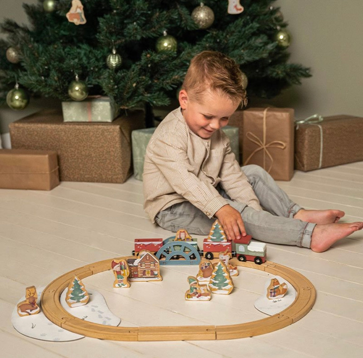 Ravi-Set trenino di Natale Little Dutch