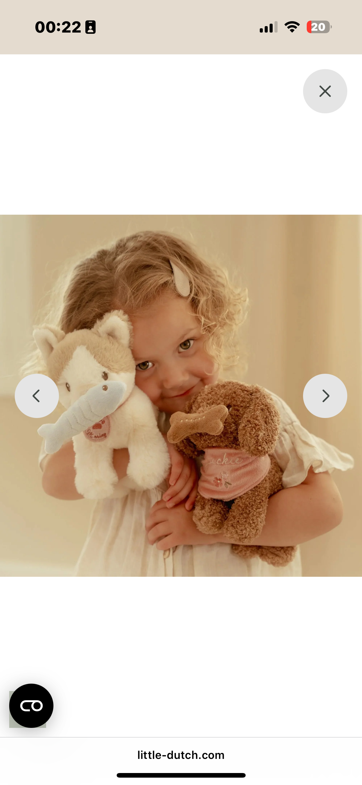 Gatto peluce in borsa  – Little Dutch