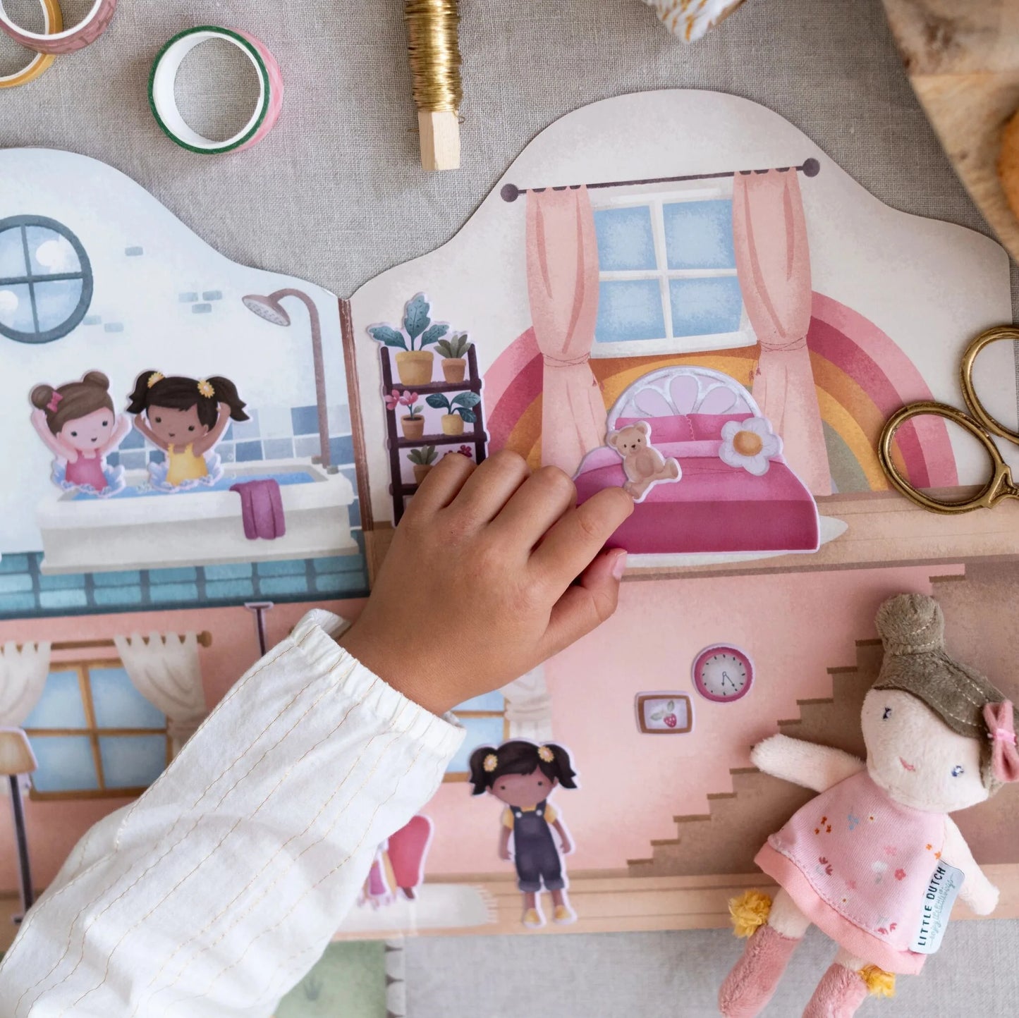 Adesivi riutilizzabili - Essentials - Rosa