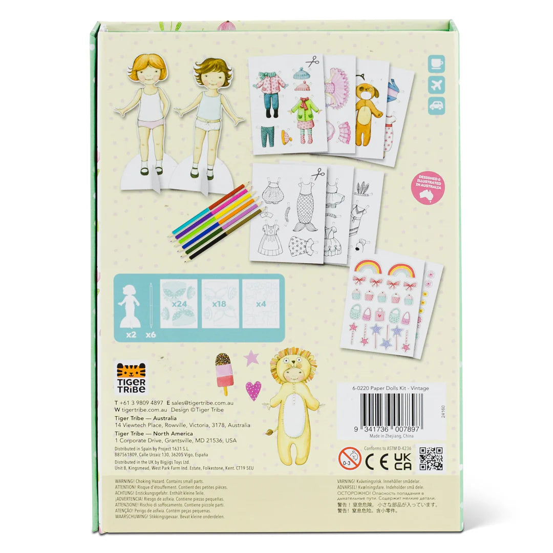 Tiger Tribe - Paper Dolls Kit - Vintage