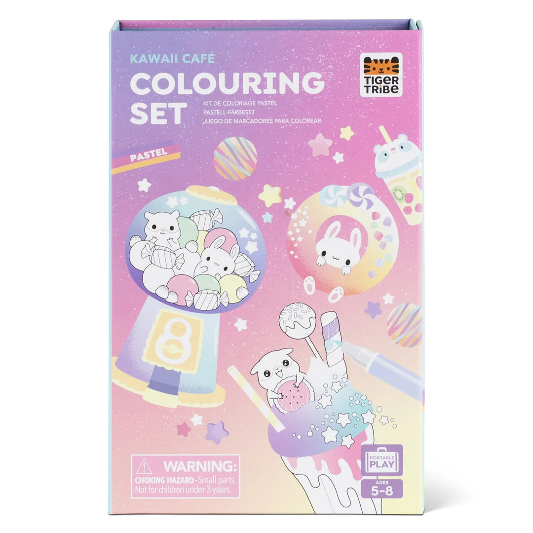 Tiger Tribe Shimmer Colouring Set - Pastel - Kawaii cafè