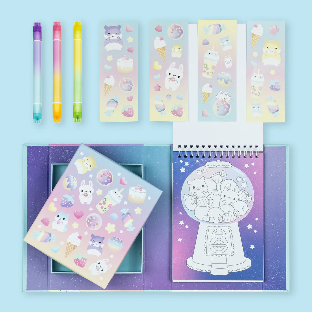 Tiger Tribe Shimmer Colouring Set - Pastel - Kawaii cafè