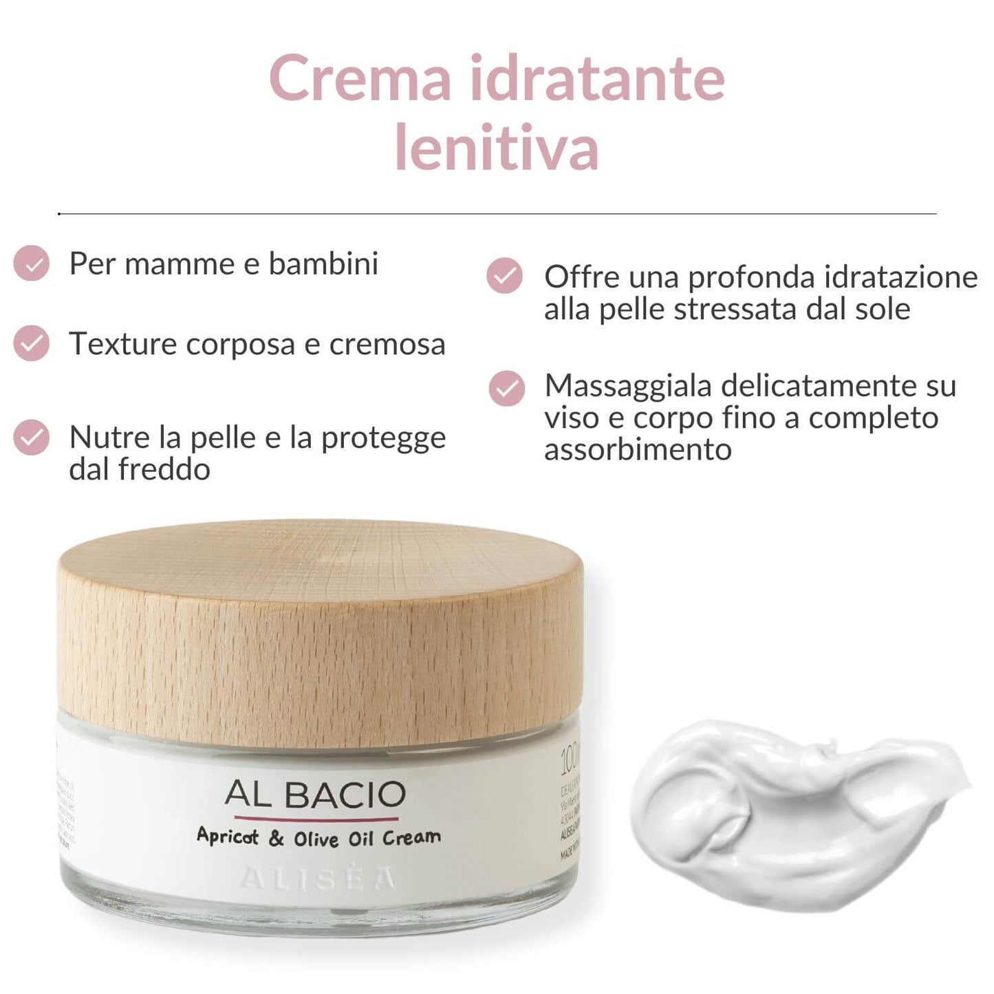 Crema Idratante e Lenitiva Naturale per Viso e Corpo | AL BACIO