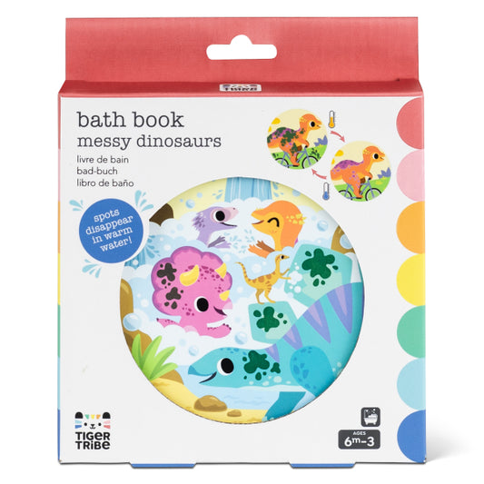BATH BOOK - MESSY DINOSAURS