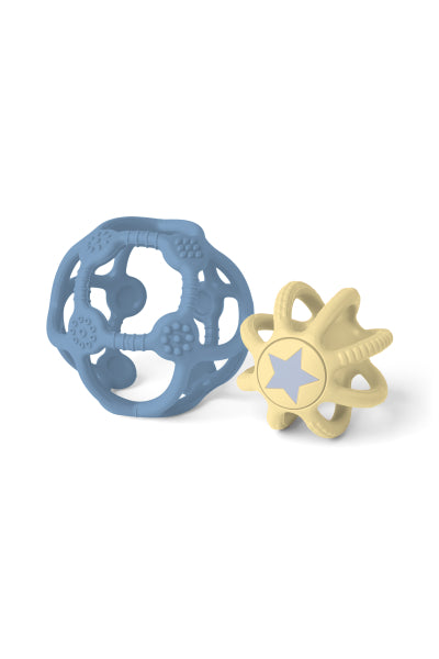 Little L - SET OF 2 SENSORY BALLS BLUE AND YELLOW