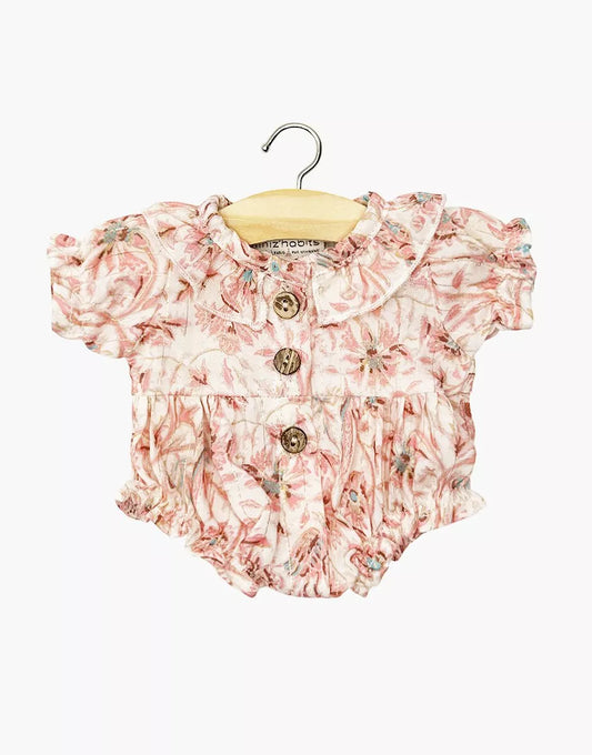 Vestito per bambola minikane -  Barboteuse Léonore à manches courtes Assia