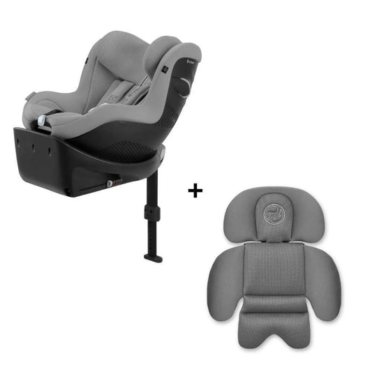Sirona Gi i-Size Stone Grey tessuto PLUS traspirante + Riduttore NB - Cybex