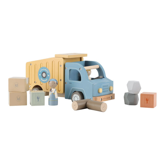Camion ribaltabile in legno – Multicolore – Essentials